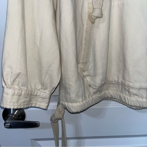 American Eagle Outfitters Womens Denim Long Sleeve Hoodie Large New - Picture 7 of 9